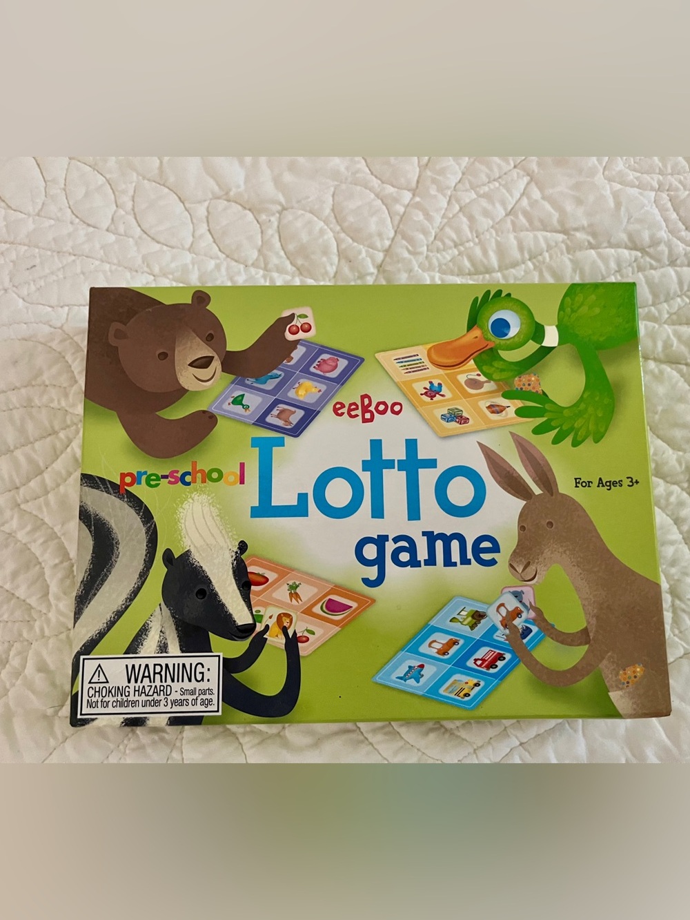 Eeboo Preschool Lotto Game - Animals 6 Game Boards Has All Pieces